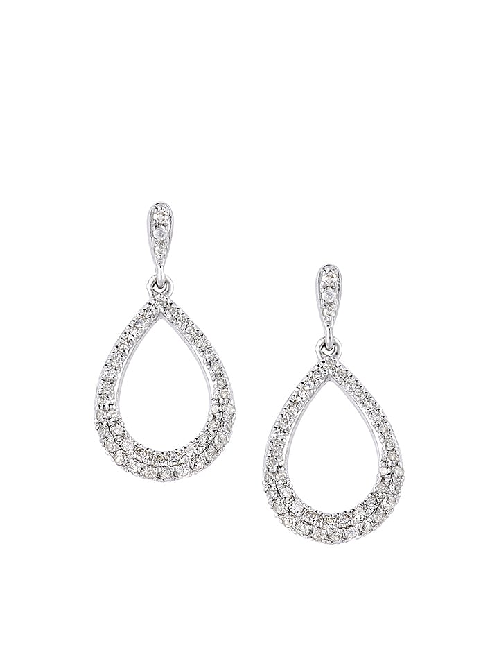 Revoni Złote kolczyki-wkrętki z diamentami rozmiar: onesize