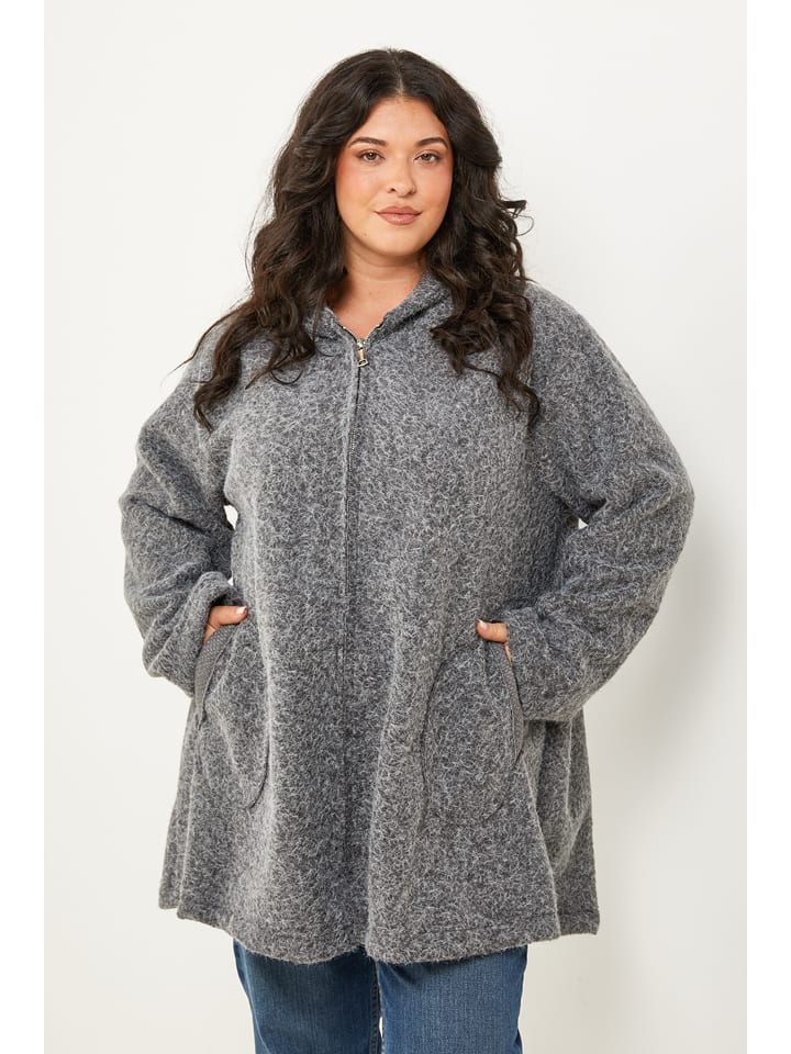 Curvy Lady Kurtka przejściowa w kolorze szarym rozmiar: 44/46