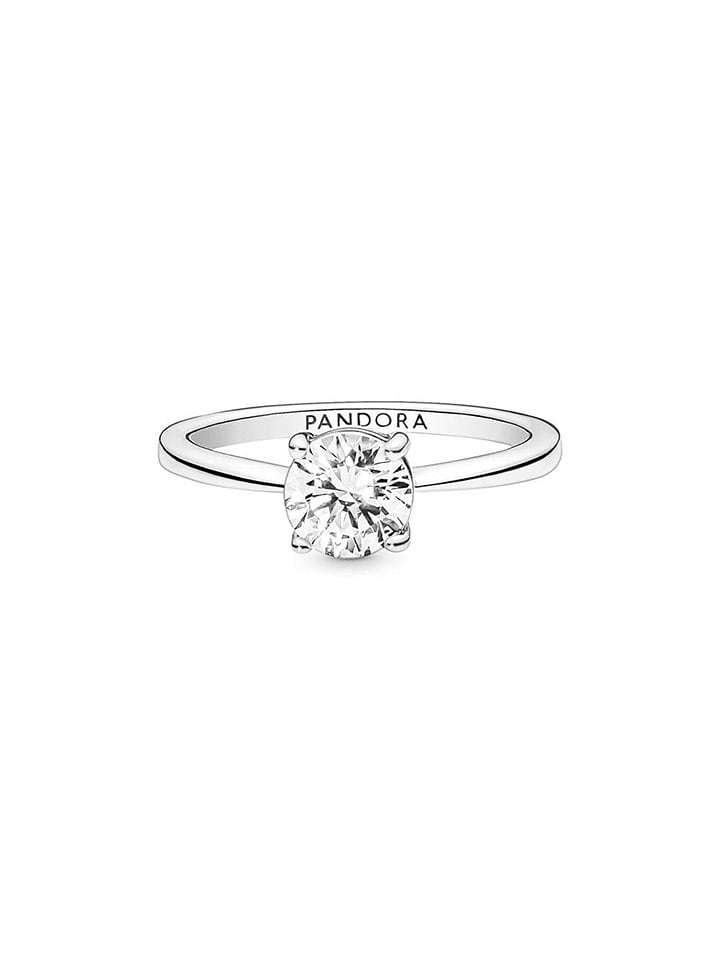 Pandora Srebrny pierścionek z cyrkonią rozmiar: 56