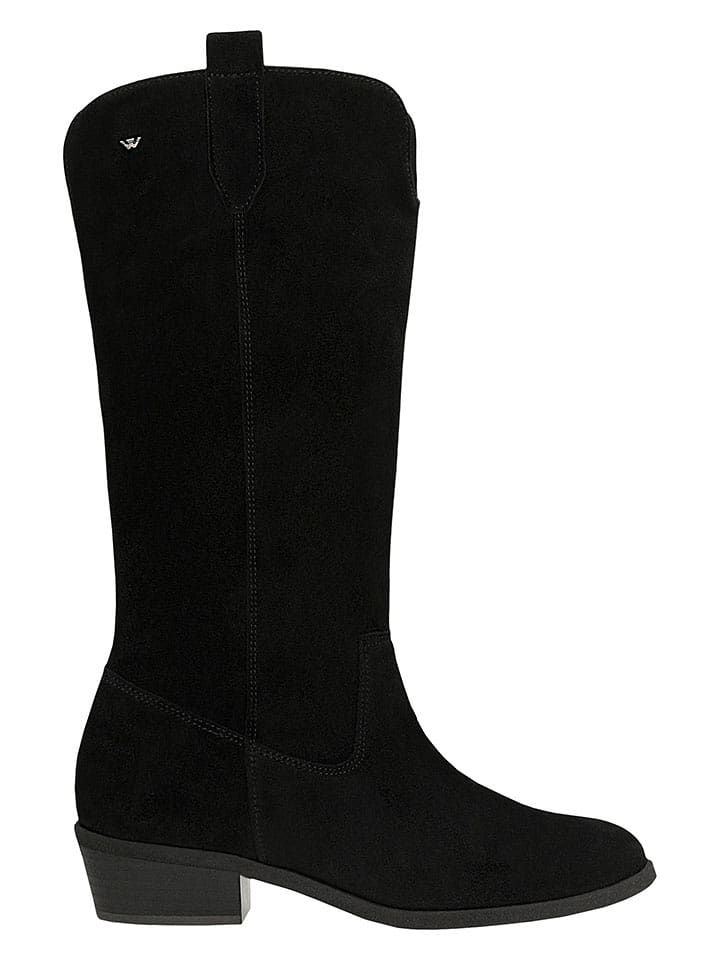 Wojas Skórzane kozaki w kolorze czarnym rozmiar: 40