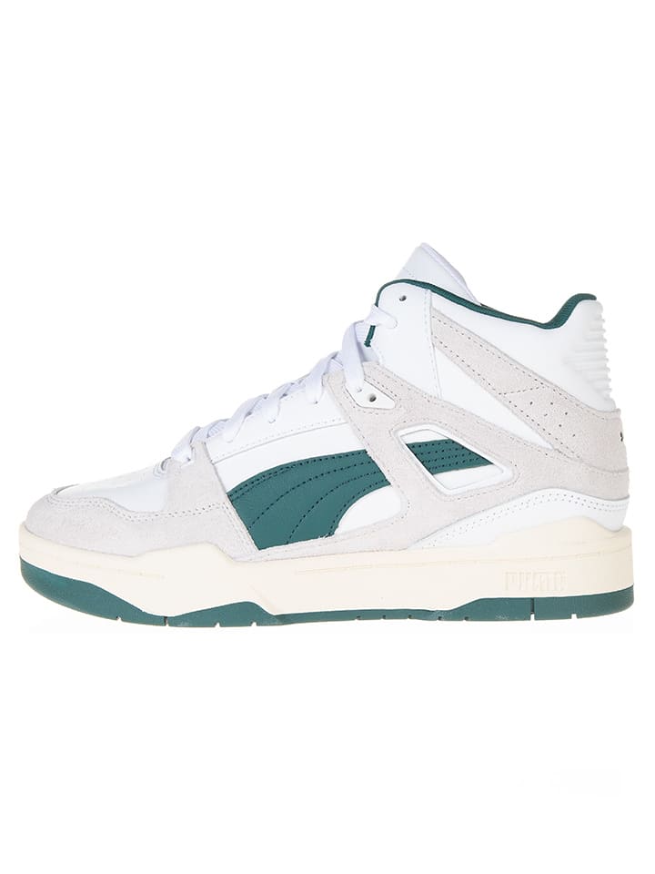 Puma Sneakersy "Slipstream Hi Herita" w kolorze biało-zielonym rozmiar: 40