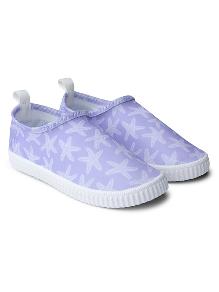 Swim Essentials Buty kąpielowe "Lila Stars" w kolorze fioletowym rozmiar: 25