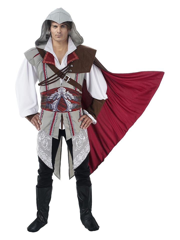 CHAKS Peleryna "Ezio" w kolorze szaro-ciemnobrązowym rozmiar: XL