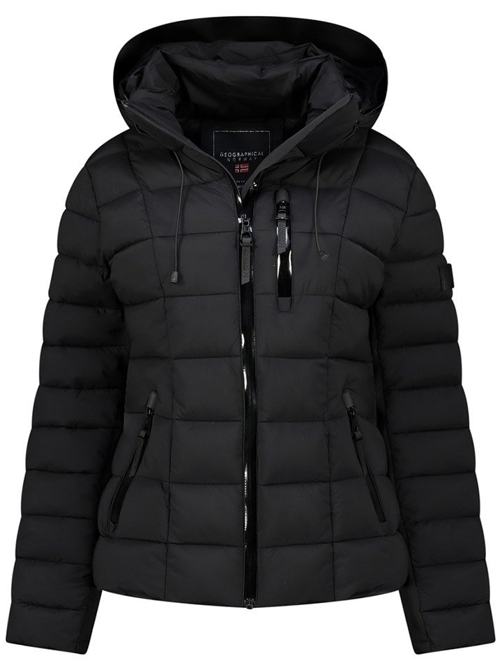 Geographical Norway Kurtka pikowana "Bastia" w kolorze czarnym rozmiar: L