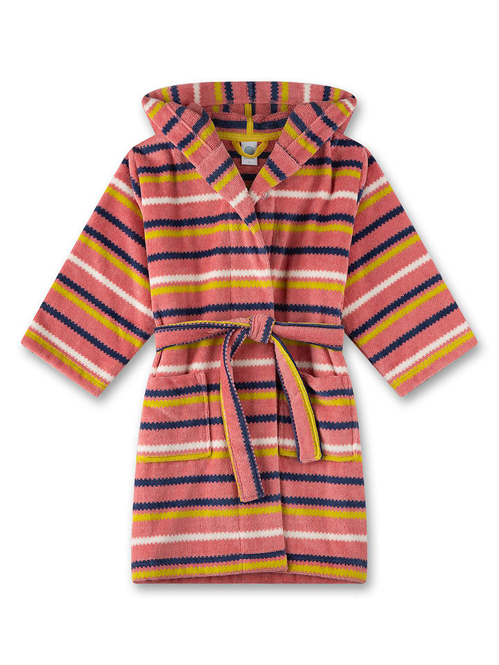 Sanetta Szlafrok w kolorze jasnoróżowo-granatowo-białym rozmiar: 92