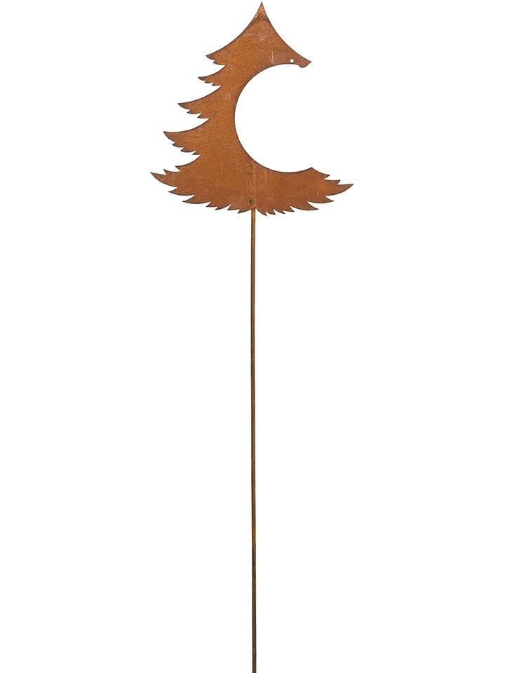 POSIWIO Dekoracja ogrodowa "Tree" w kolorze jasnobrązowym - 28 x 29 cm rozmiar: onesize