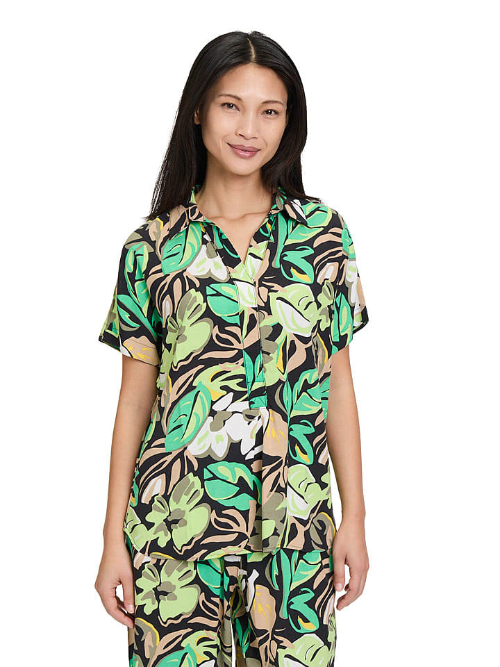 Betty Barclay Bluzka w kolorze czarno-zielonym rozmiar: 40