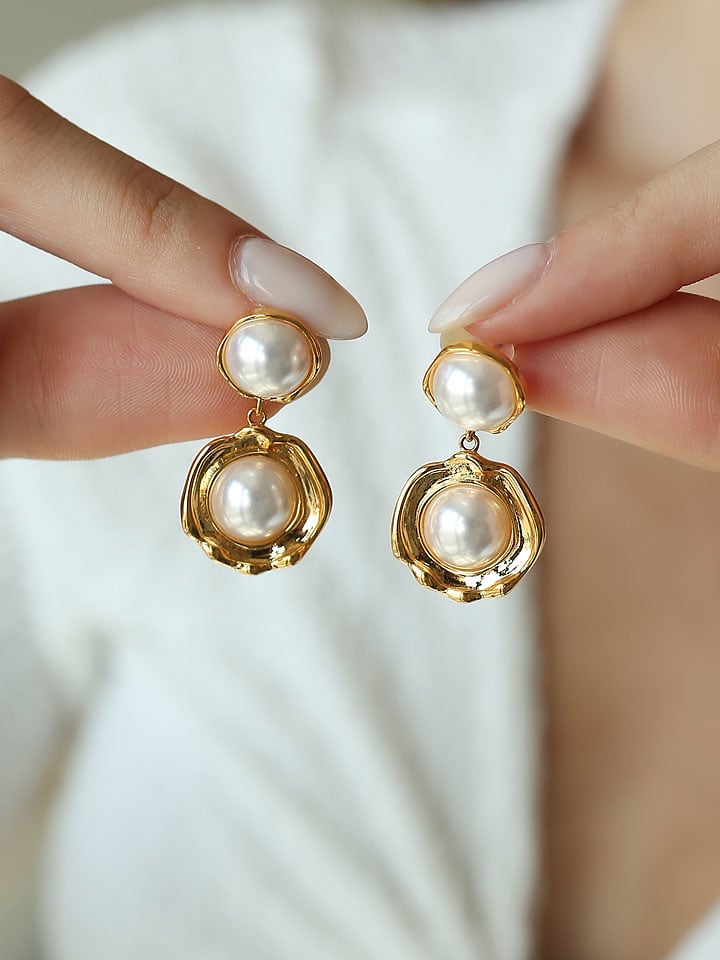 L'Atelier de Gaia Pozłacane kolczyki-wkrętki rozmiar: onesize