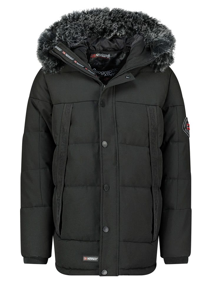 Geographical Norway Parka "Delote" w kolorze czarnym rozmiar: XL