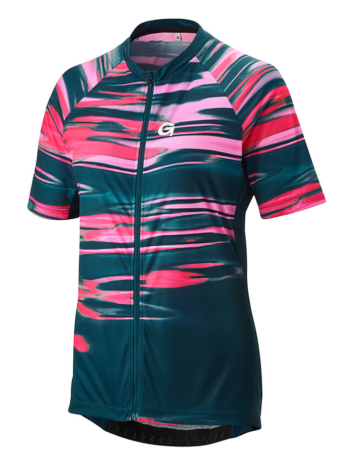Gonso Koszulka kolarska "Copedello" w kolorze granatowo-różowym rozmiar: 42