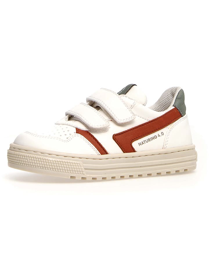 Naturino Skórzane sneakersy "Ceonia" w kolorze białym rozmiar: 37