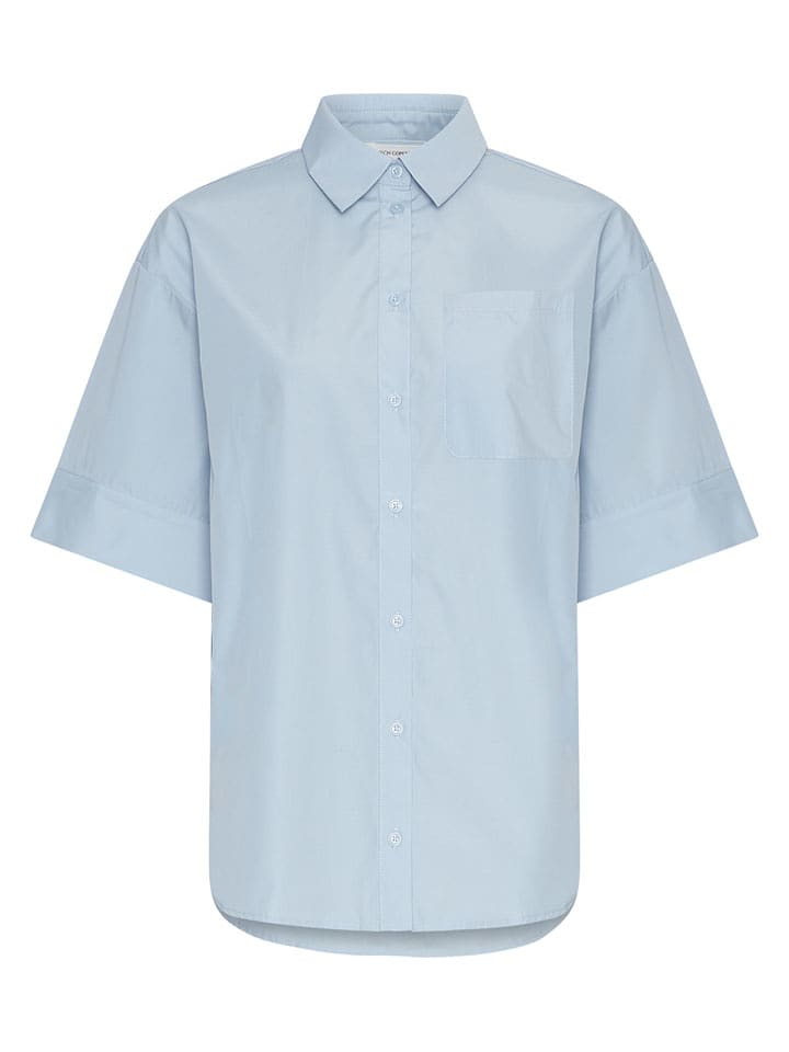 MOSS COPENHAGEN Bluzka "Heek Zenika" w kolorze błękitnym rozmiar: S/M