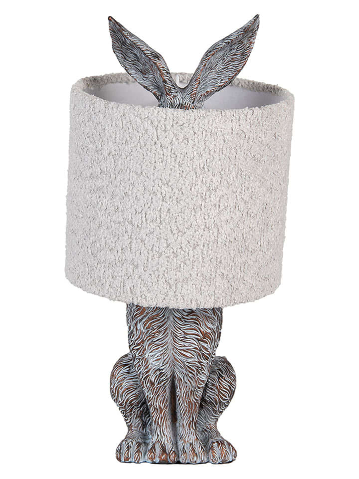 Clayre & Eef Lampa stołowa w kolorze kremowo-czarnym - wys. 43 x Ø 20 cm rozmiar: onesize