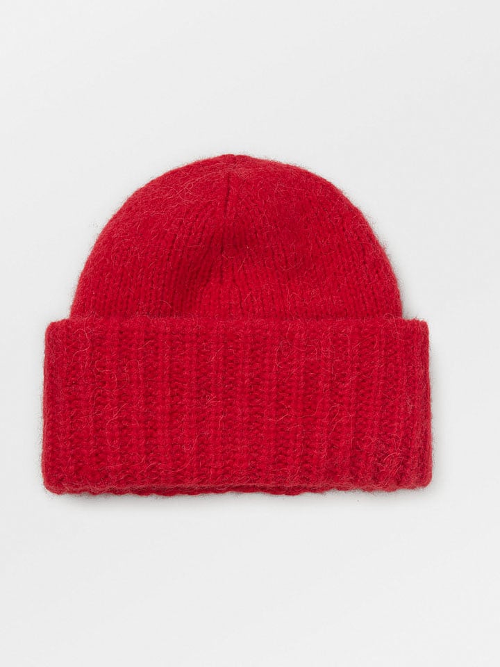 Becksöndergaard Czapka beanie w kolorze czerwonym rozmiar: onesize