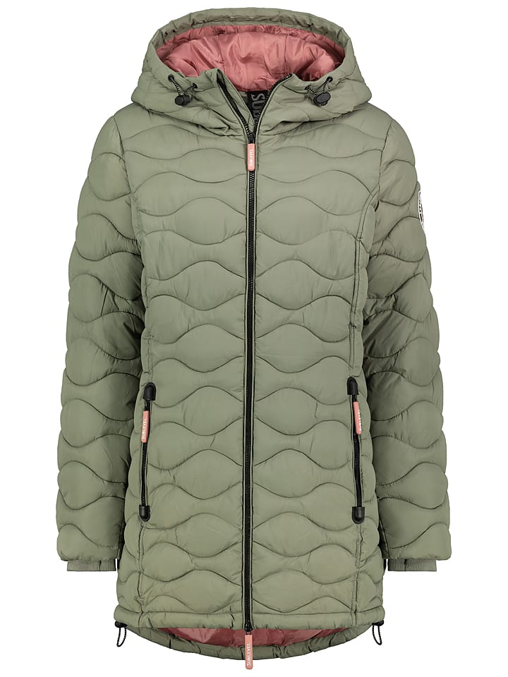 Sublevel Płaszcz pikowany w kolorze khaki rozmiar: L