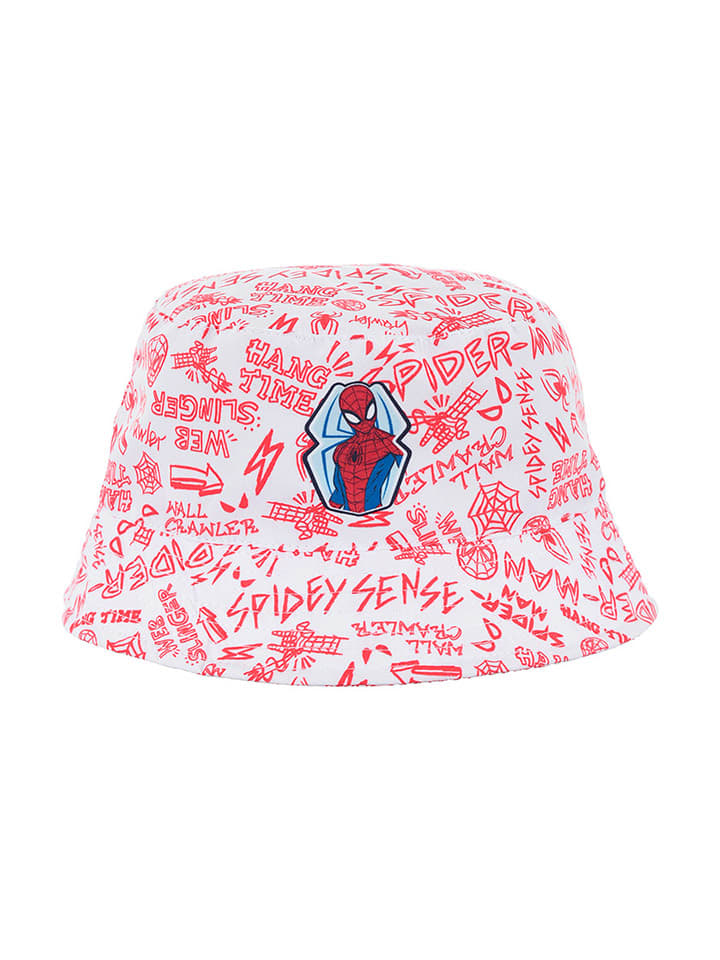 Spiderman Kapelusz "Spider-Man" w kolorze biało-czerwonym rozmiar: 52 cm