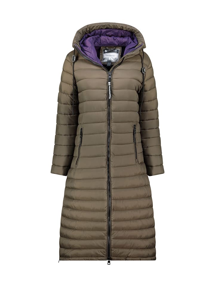 Geographical Norway Płaszcz zimowy "Azule" w kolorze khaki rozmiar: XXL