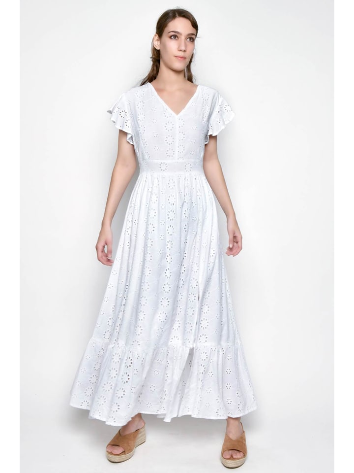 Tarifa Sukienka w kolorze białym rozmiar: M