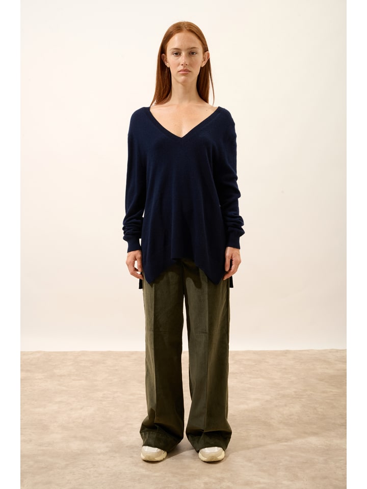 Just Cashmere Kaszmirowy sweter "Opal" w kolorze czarnym rozmiar: L