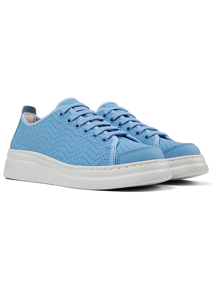 Camper Skórzane sneakersy w kolorze błękitnym rozmiar: 38