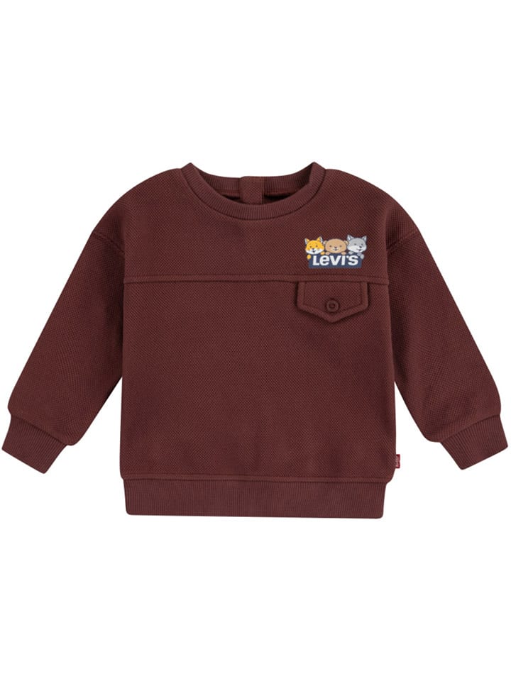 Levi's Kids Bluza w kolorze brązowym rozmiar: 86