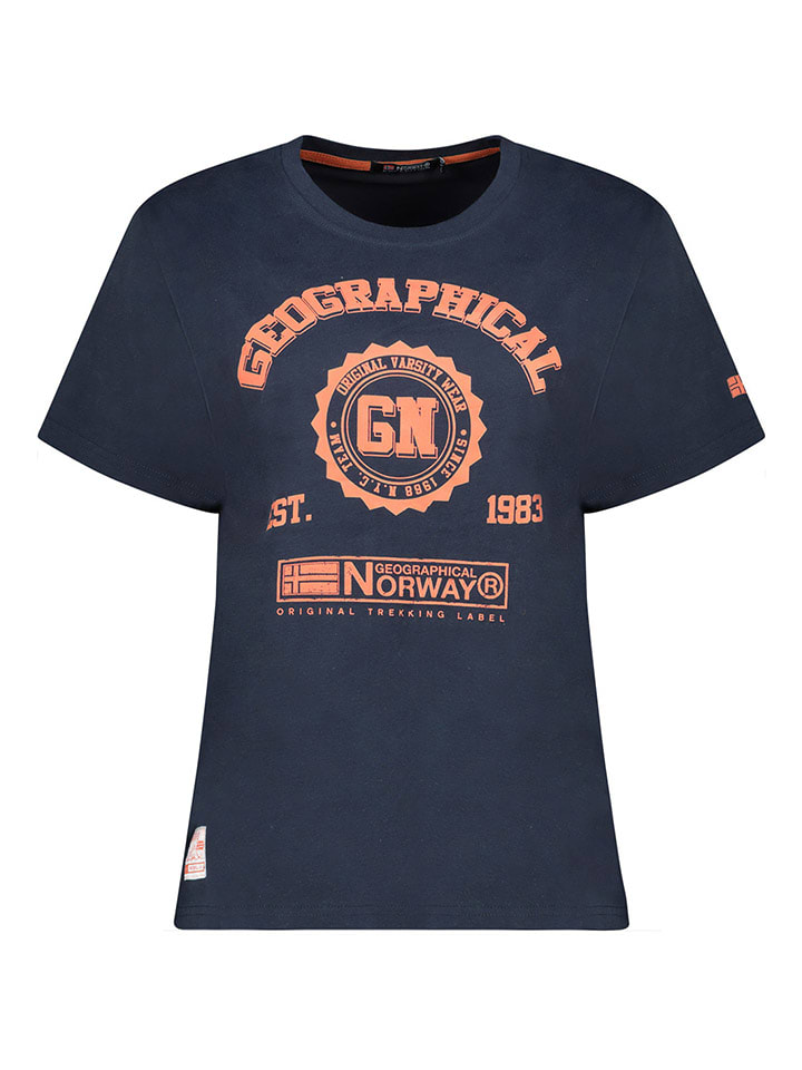 Geographical Norway Koszulka w kolorze granatowym rozmiar: S