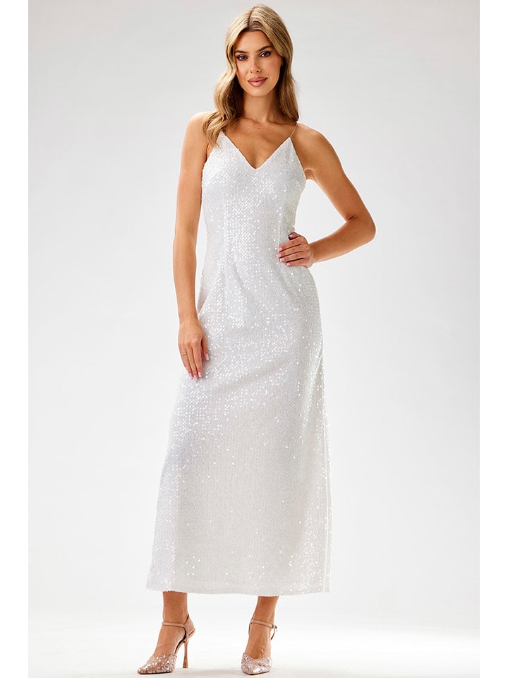 Awama Sukienka w kolorze białym rozmiar: XL