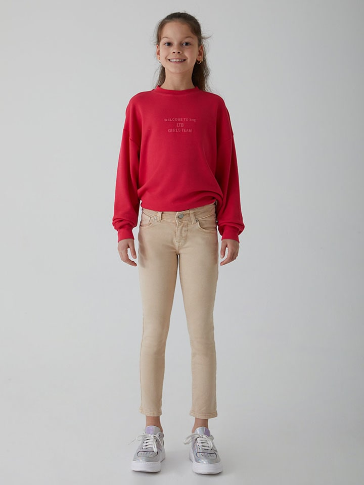 LTB Dżinsy "Rafiel B" - Regular fit - w kolorze beżowym rozmiar: 128