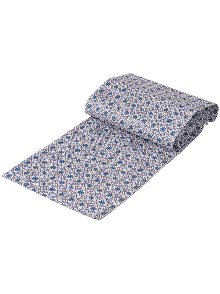 Villa d´Este Bieżnik "Valladolid" w kolorze niebiesko-beżowo-czerwonym - 178 x 33 cm rozmiar: onesize