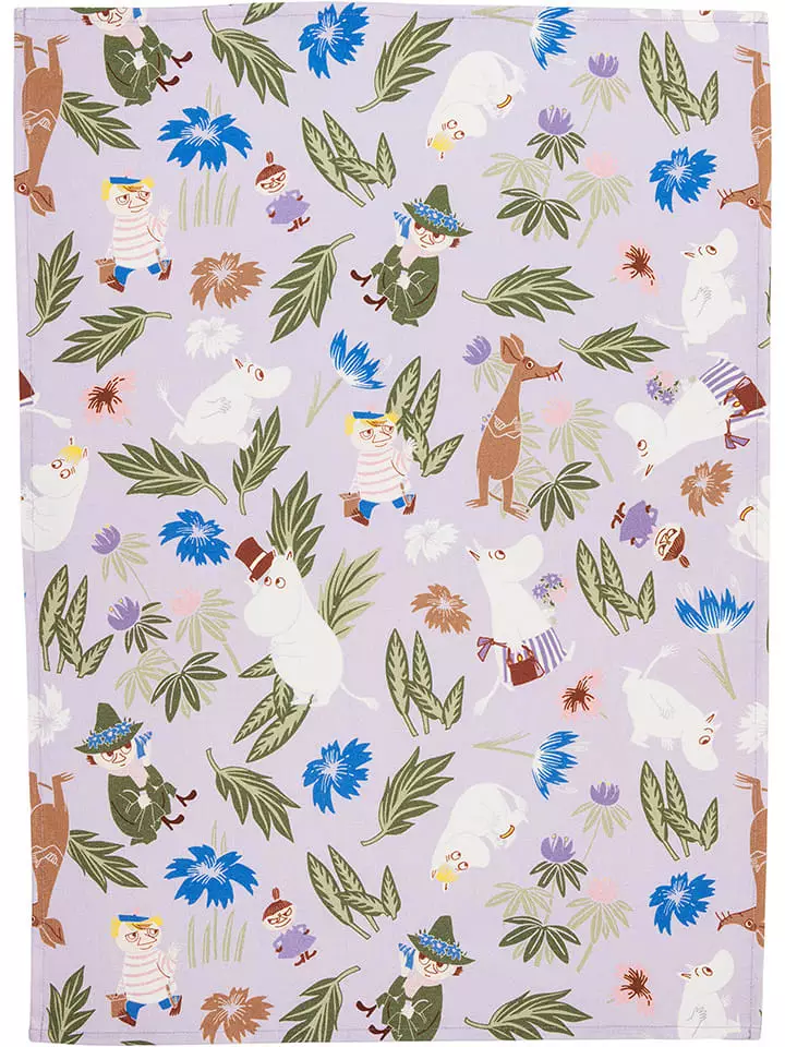 Moomin Ściereczka "Moomin" w kolorze fioletowym do naczyń - 70 x 50 cm rozmiar: onesize