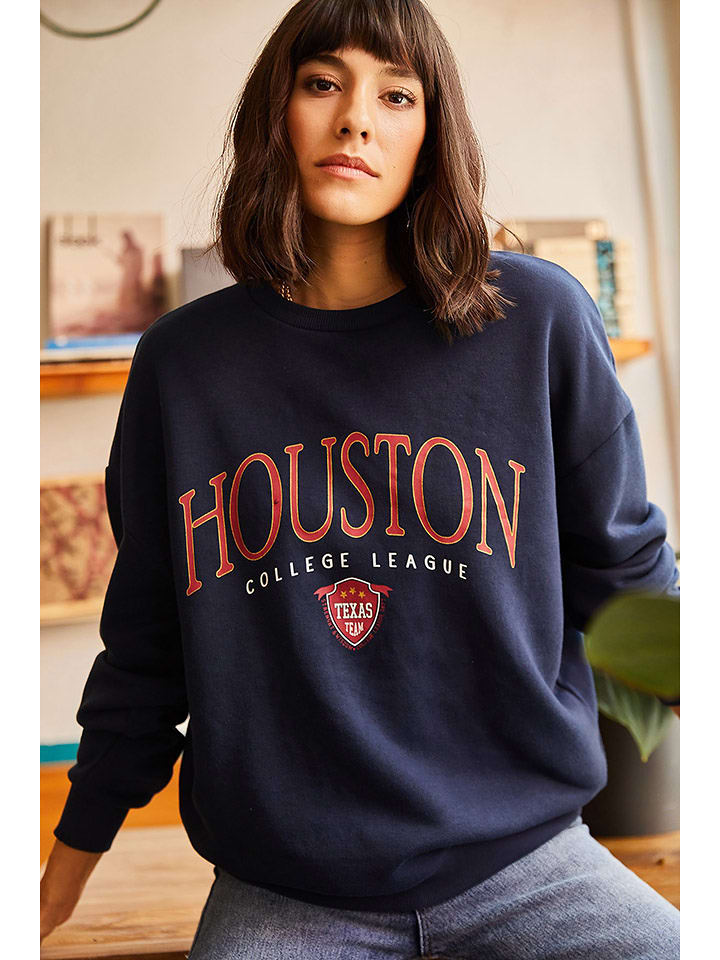 Olalook Bluza w kolorze granatowym rozmiar: M