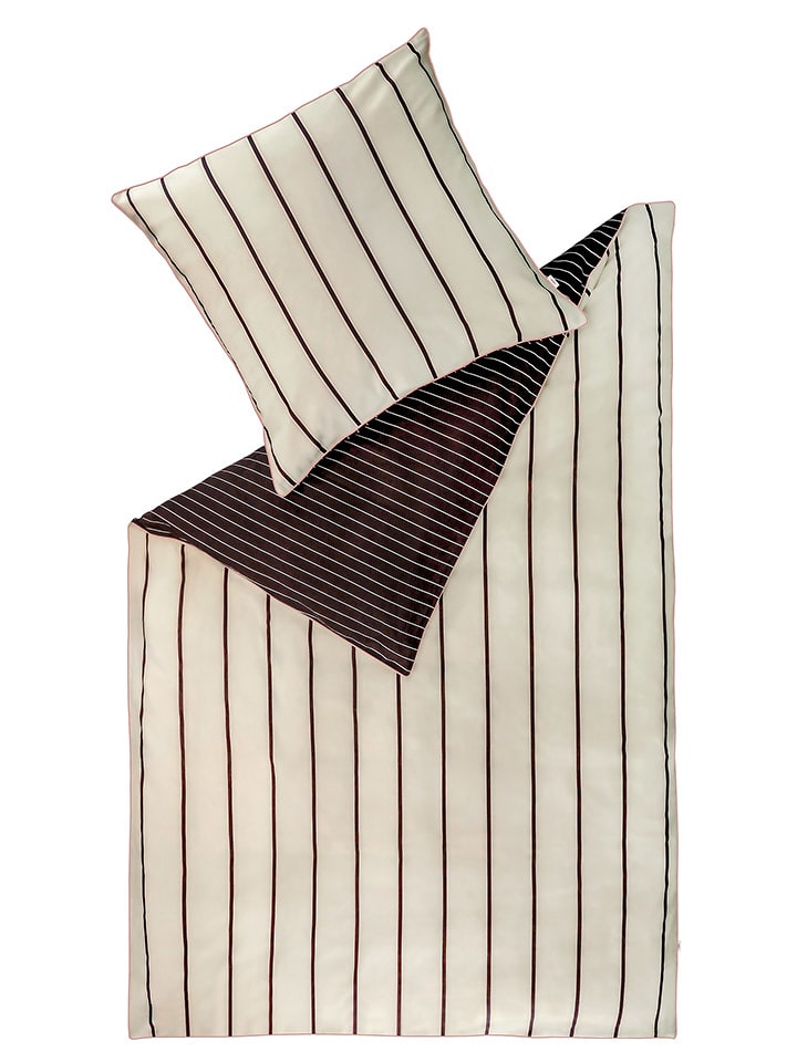 ESPRIT Komplet pościeli renforcé "Chill" w kolorze czarno-kremowym rozmiar: 135x200 cm