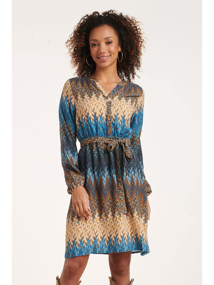 Smashed Lemon Sukienka w kolorze beżowo-niebieskim rozmiar: XXL