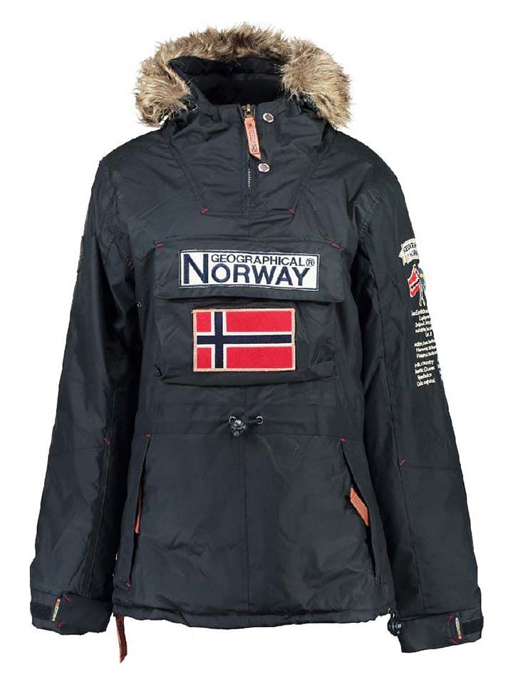 Geographical Norway Parka "Boomera" w kolorze granatowym rozmiar: XL