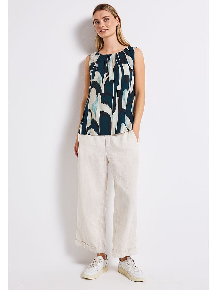 Street One Bluzka w kolorze kremowo-morskim rozmiar: 36