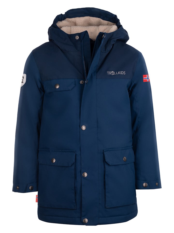 Trollkids Parka "Gudvangen" w kolorze granatowym rozmiar: 104