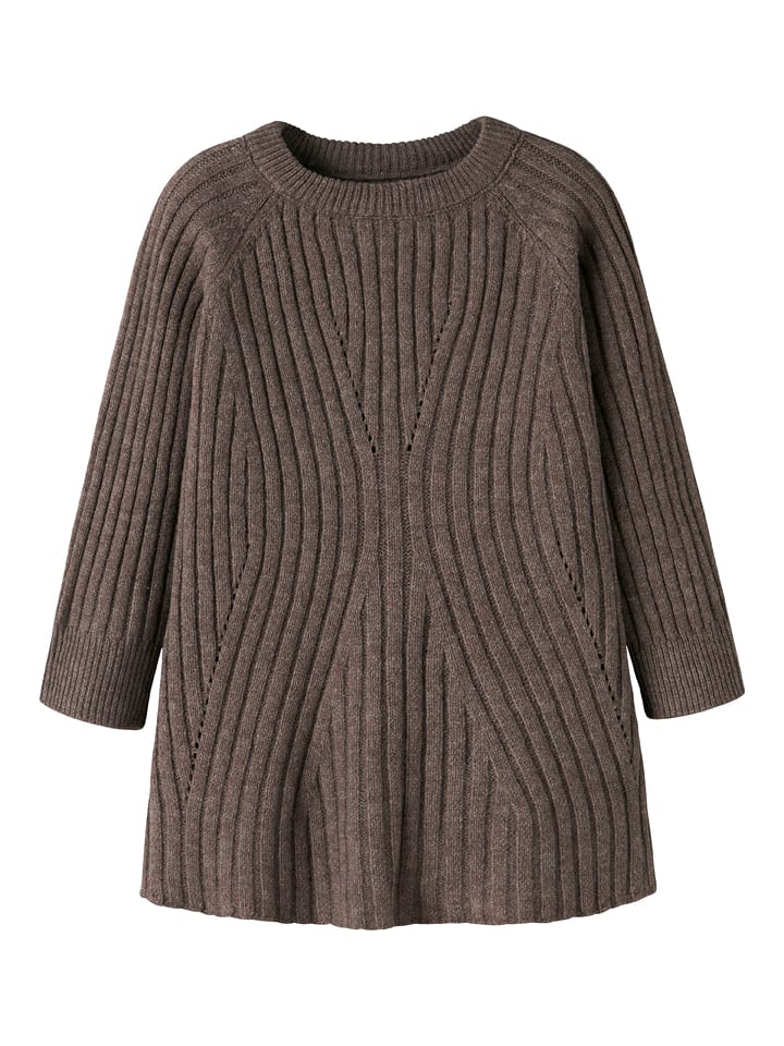 name it Sukienka dzianinowa "Rikine" w kolorze brązowym rozmiar: 80