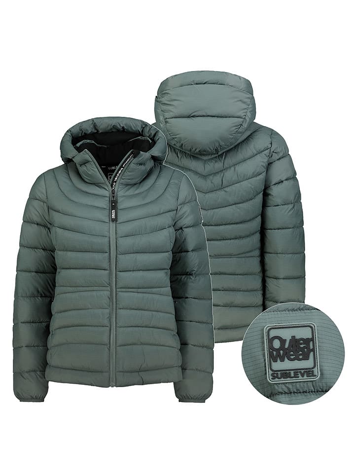 Sublevel Kurtka pikowana w kolorze zielonym rozmiar: S