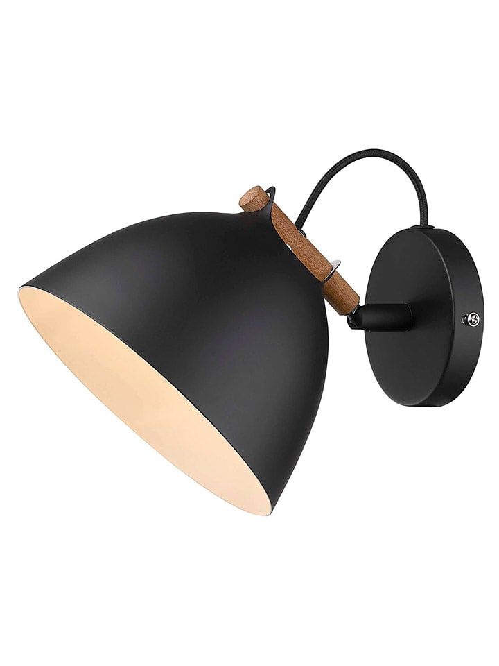 Halo Design Lampa ścienna "Ärhus" w kolorze czarnym - wys. 14 x Ø 18 cm rozmiar: onesize