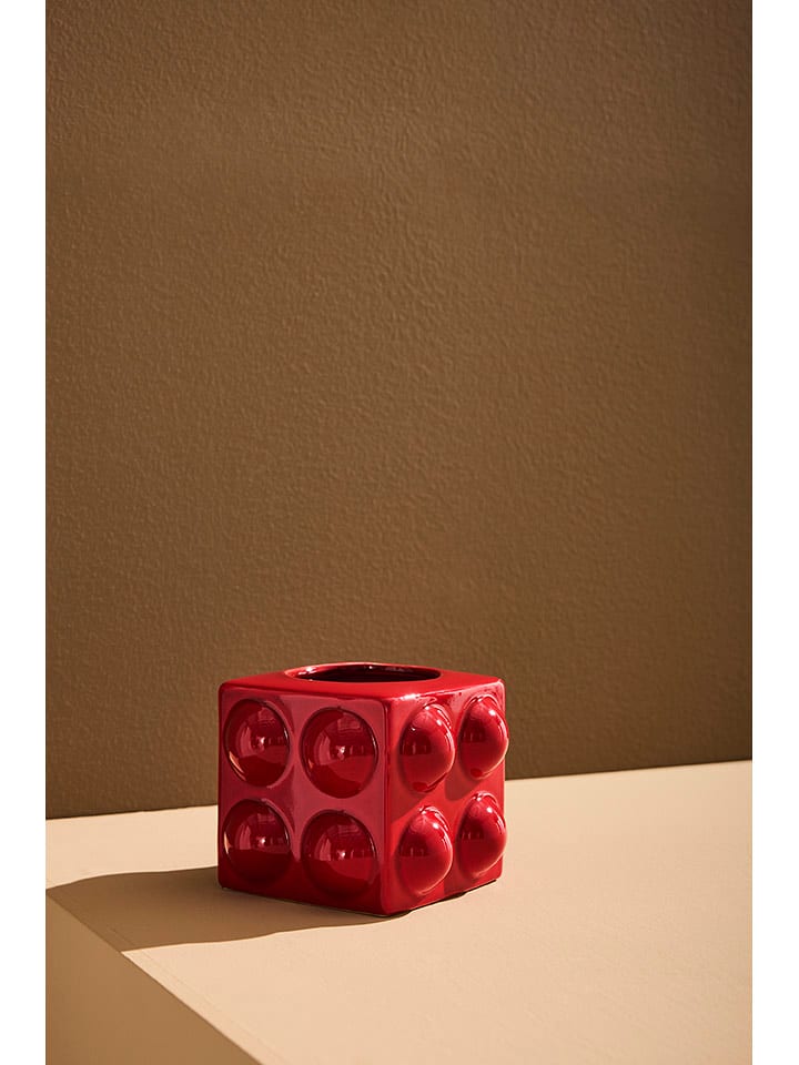 Jotex Wazon "Boo" w kolorze czerwonym - 15 x 15 cm rozmiar: onesize