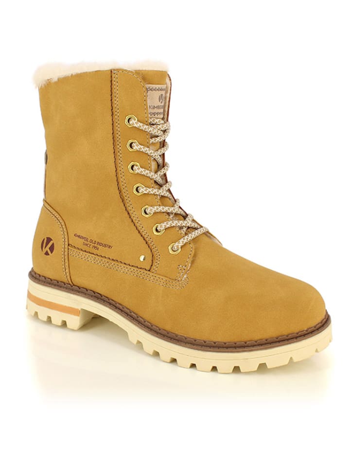 Kimberfeel Botki zimowe "Laina" w kolorze żółtym rozmiar: 40