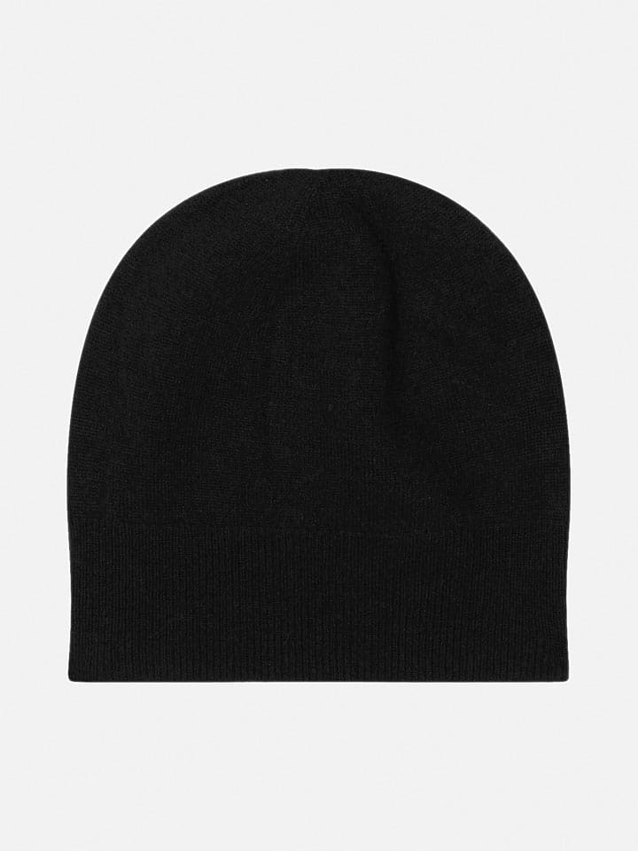 Perfect Cashmere Kaszmirowa czapka "Faith" w kolorze czarnym rozmiar: onesize