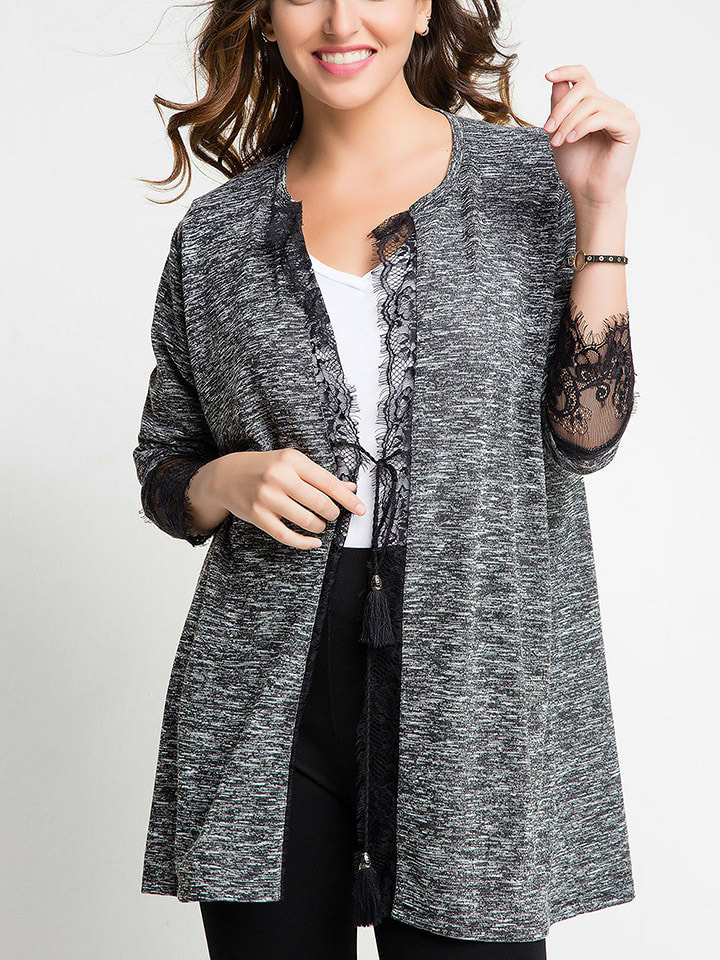 Milan Kiss Kardigan w kolorze szarym rozmiar: L