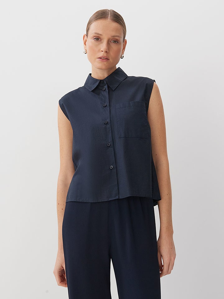 Someday Bluzka w kolorze granatowym rozmiar: 38