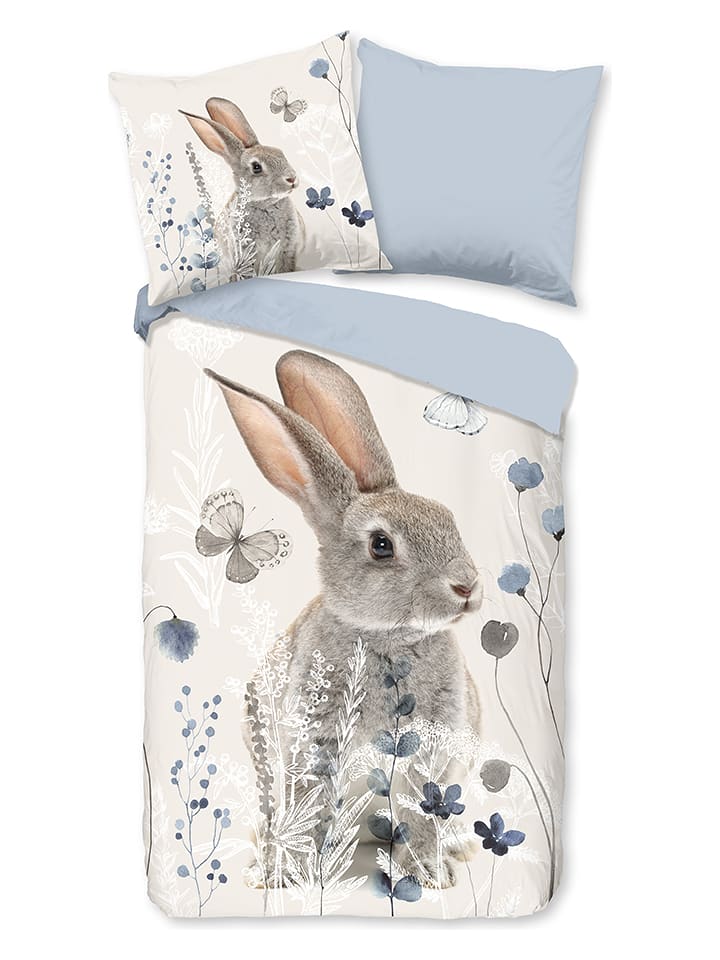 Good Morning Komplet pościeli "Ravi" w kolorze kremowym ze wzorem rozmiar: 140x220 cm