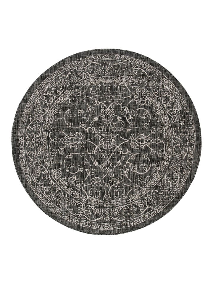 Safavieh Dywan "Courtryard" w kolorze antracytowym rozmiar: 160x160 cm