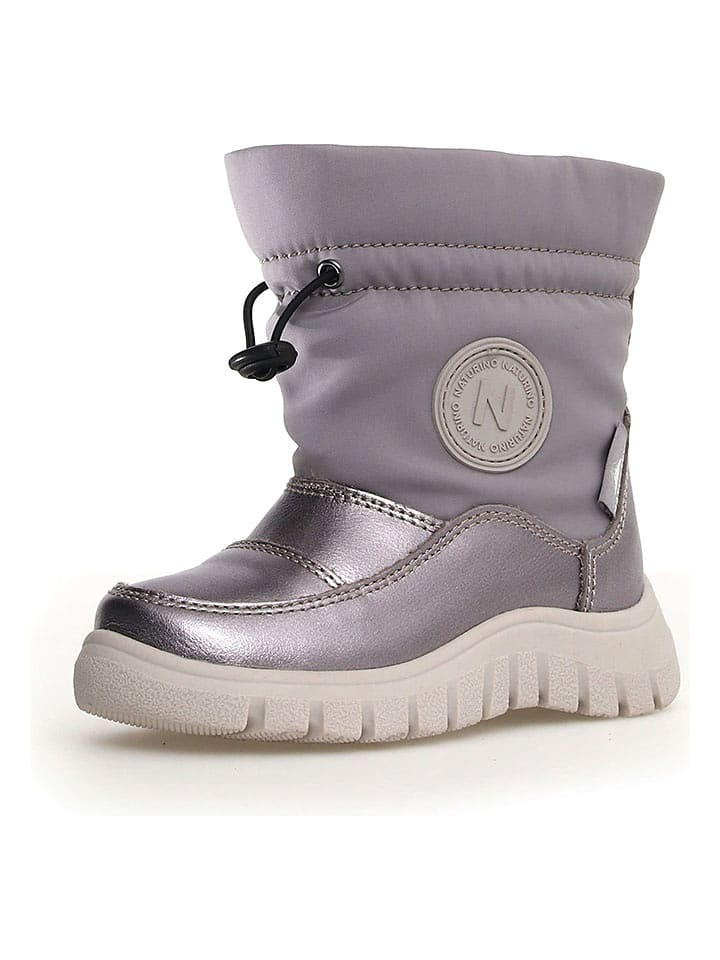 Naturino Botki "Varna" w kolorze szarym rozmiar: 35