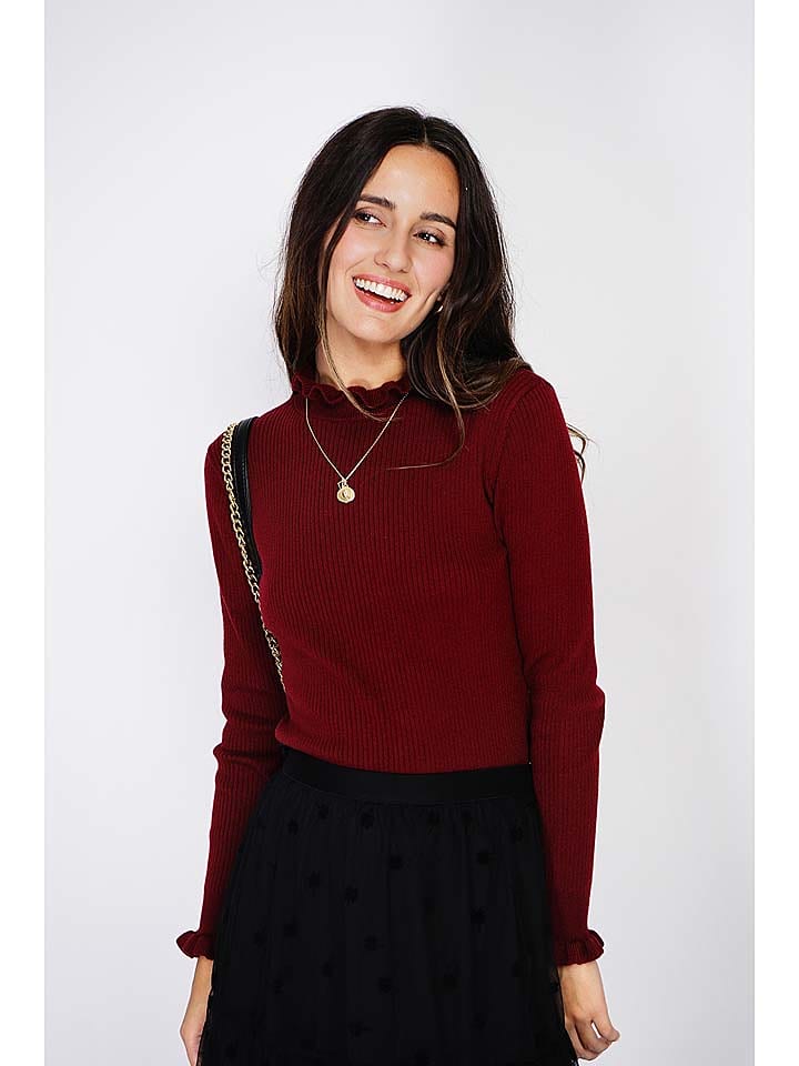 C& Jo Sweter w kolorze bordowym rozmiar: 42