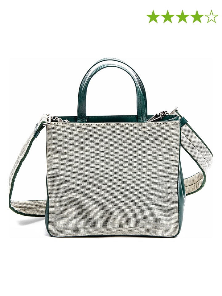 PRADA Torebka w kolorze beżowo-zielonym - 22 x 20 x 7 cm rozmiar: onesize