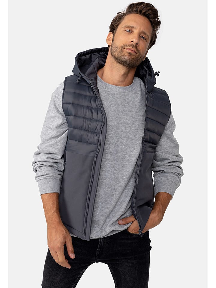 Northwood Kamizelka pikowana w kolorze szarym rozmiar: XL